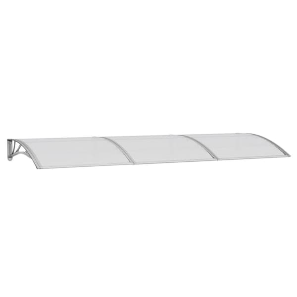 vidaXL Ovikatos harmaa 300x100 cm polykarbonaatti - Markiisit