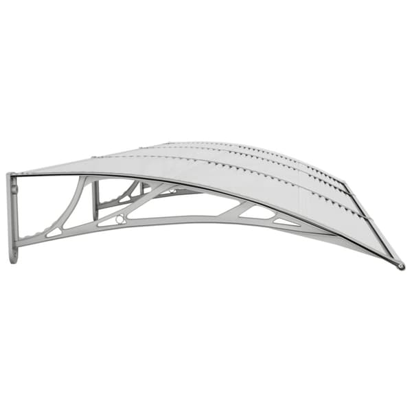 vidaXL Ovikatos harmaa 300x100 cm polykarbonaatti - Markiisit