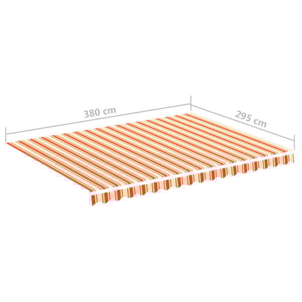 vidaXL Varakangas markiisiin keltainen ja oranssi 4x3 m - Markiisit