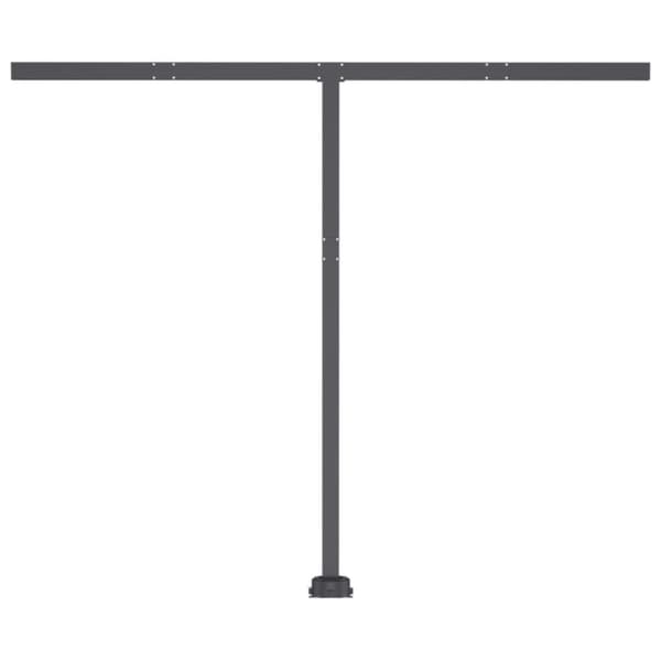vidaXL Vapaasti seisova sisäänkelattava markiisi 350x250 cm kerma - Markiisit