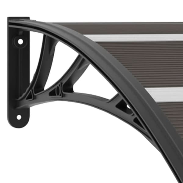 vidaXL Entrétak svart 200x80 cm PC -  Markiser