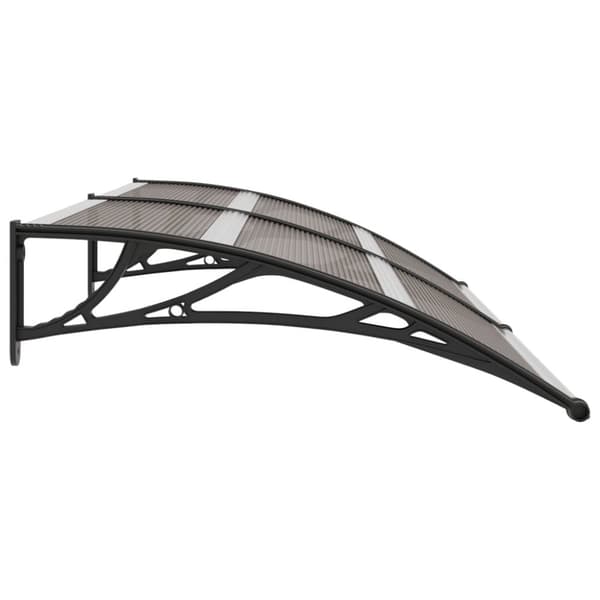 vidaXL dørbaldakin 200x100 cm polycarbonat sort -  Markiser
