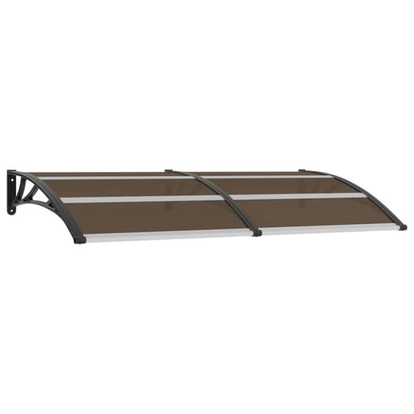 vidaXL dørbaldakin 200x100 cm polycarbonat sort -  Markiser