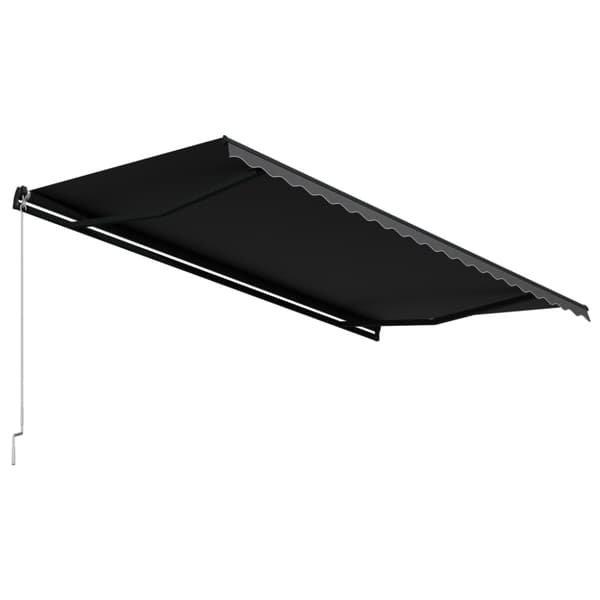 vidaXL Manuaalisesti sisäänkelattava markiisi 500x300 cm antrasiitti - Markiisit