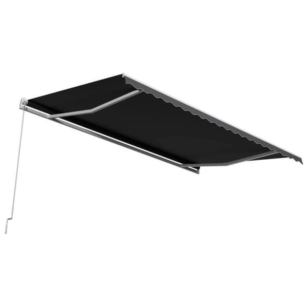 vidaXL Manuaalisesti sisäänkelattava markiisi 500x300 cm antrasiitti - Markiisit