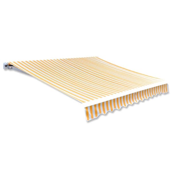 vidaXL Markisduk orange & vit 450x300 cm -  Markiser