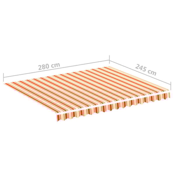 vidaXL Varakangas markiisiin keltainen ja oranssi 3x2,5 m - Markiisit