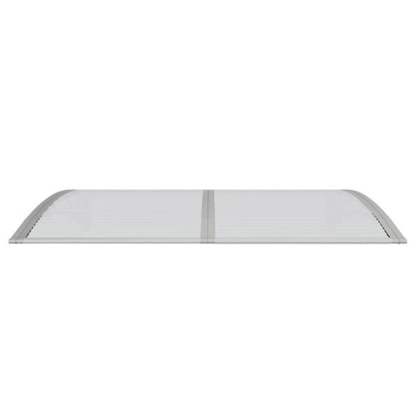 vidaXL Ovikatos harmaa 150x100 cm polykarbonaatti -  Markiisit