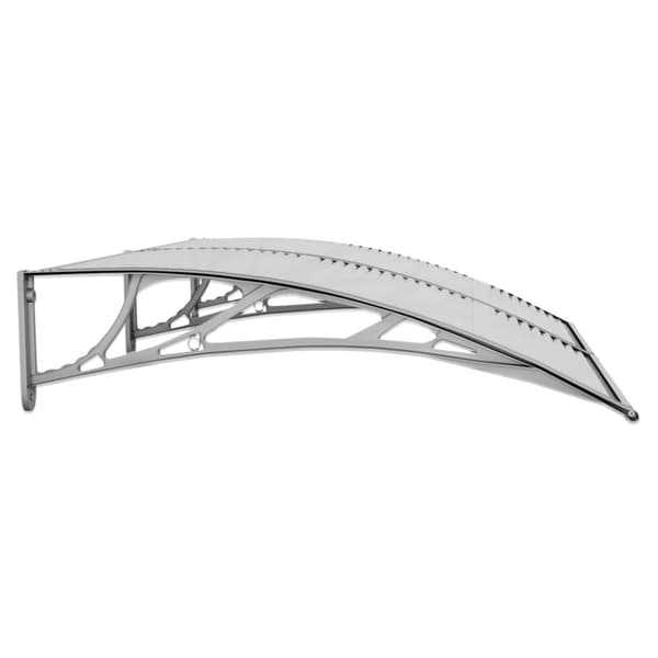 vidaXL Ovikatos harmaa 150x100 cm polykarbonaatti -  Markiisit