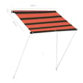 Miniatyrbild 8 av 9: vidaXL Markis 150x150 cm orange och brun -  Markiser