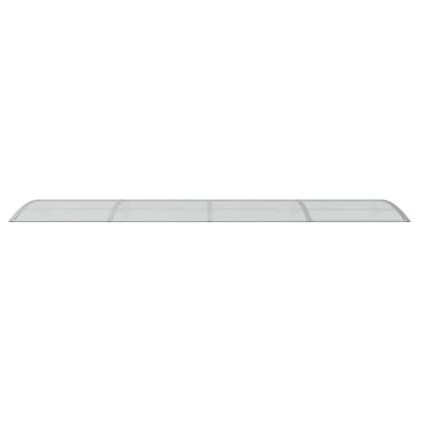vidaXL dørbaldakin 400x100 cm polycarbonat grå -  Markiser