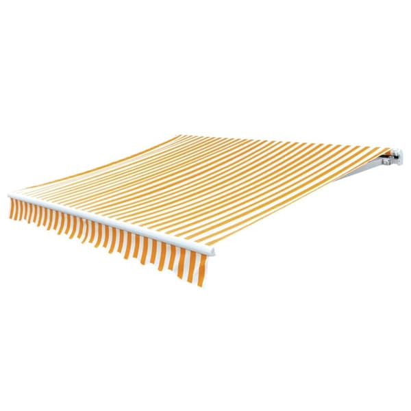 vidaXL Markisduk solros 6 x 3 m gul & vit (utan ram) - Markiser