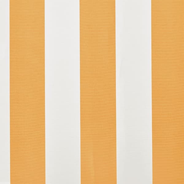 vidaXL Markisduk solros 6 x 3 m gul & vit (utan ram) - Markiser