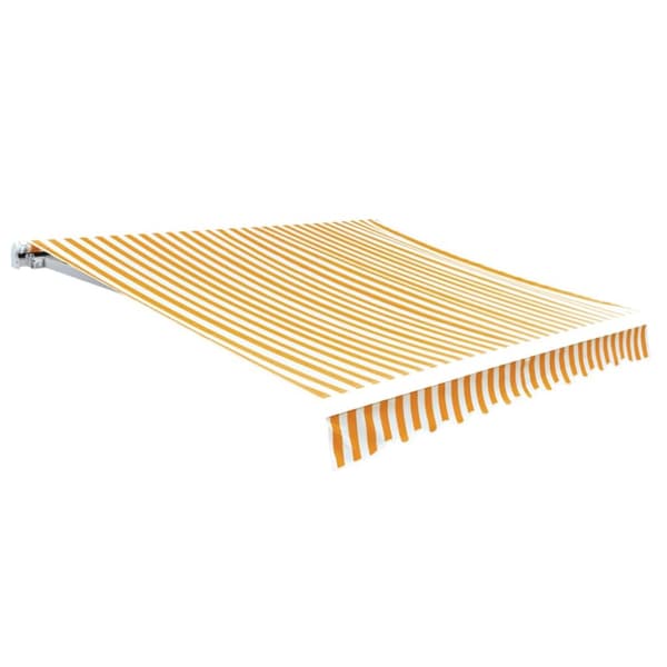 vidaXL Markisduk solros 6 x 3 m gul & vit (utan ram) - Markiser