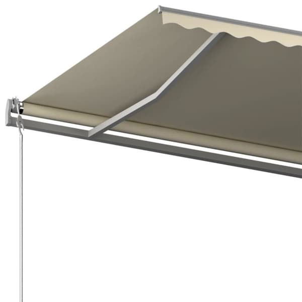 vidaXL Vapaasti seisova sisäänkelattava markiisi 600x300 cm kerma - Markiisit