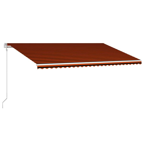 vidaXL Markis automatiskt infällbar 600x300 cm orange och brun - Markiser