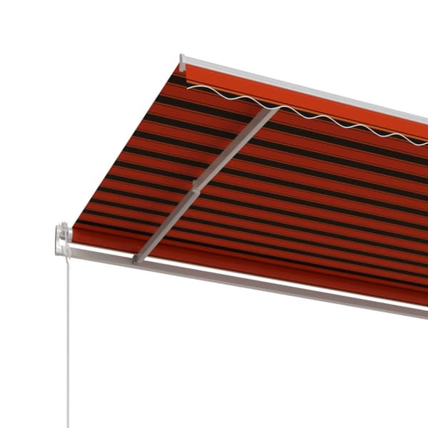 vidaXL Markis automatiskt infällbar 600x300 cm orange och brun - Markiser