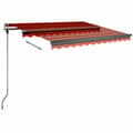 Pikkukuva 6 / 11: vidaXL Vapaasti seisova kelattava markiisi 300x250 cm oranssiruskea -  Markiisit