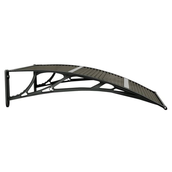 vidaXL Entrétak svart 100x75 cm polykarbonat - Markiser
