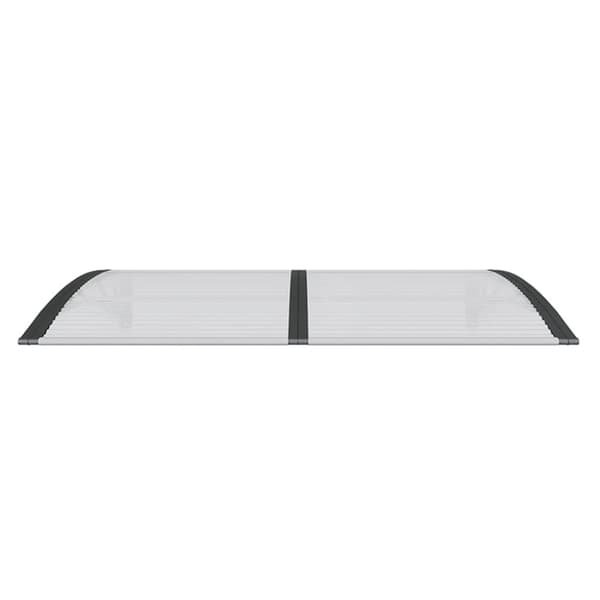 vidaXL dørbaldakin 150x100 cm polycarbonat sort -  Markiser