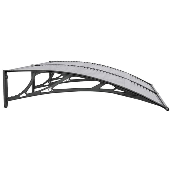 vidaXL dørbaldakin 150x100 cm polycarbonat sort -  Markiser
