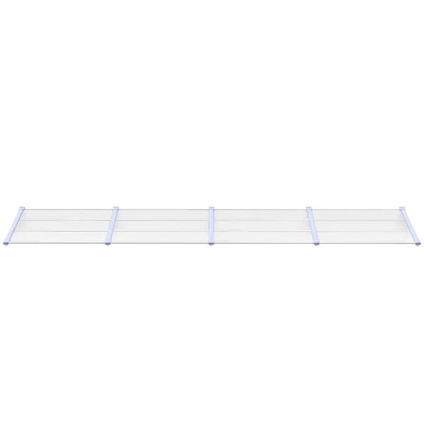 vidaXL dørbaldakin 396x90 cm polycarbonat grå og transparent -  Markiser