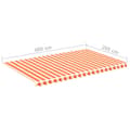 Miniatyrbild 7 av 7: vidaXL Markisväv gul och orange 5x3 m -  Markiser