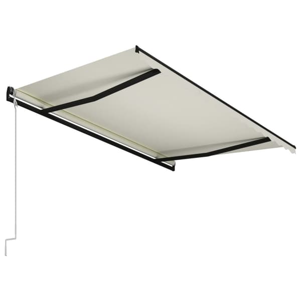 vidaXL automatisk foldemarkise 400x300 cm cremefarvet -  Markiser