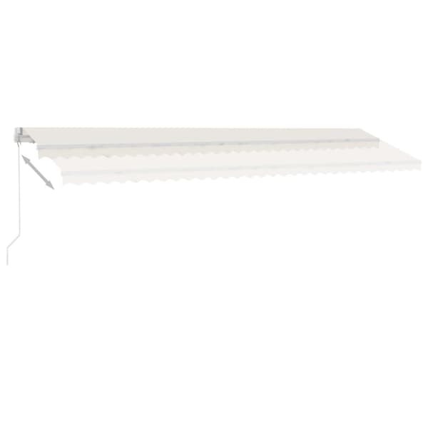 vidaXL Vapaasti seisova sisäänkelattava markiisi 600x300 cm kerma -  Markiisit