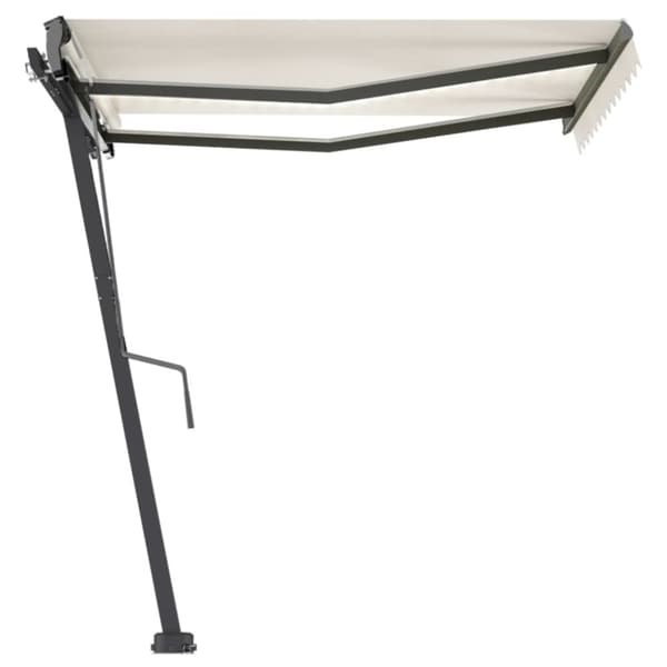 vidaXL markise m. LED-lys 300x250 cm manuel betjening cremefarvet -  Markiser