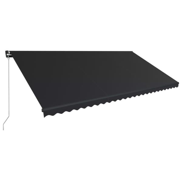 vidaXL Markis manuellt infällbar 600x300 cm antracit - Markiser