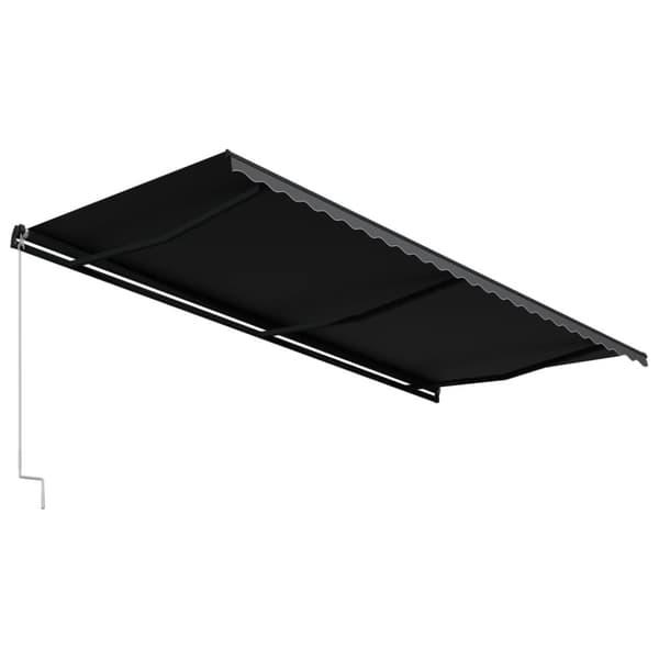 vidaXL Markis manuellt infällbar 600x300 cm antracit - Markiser