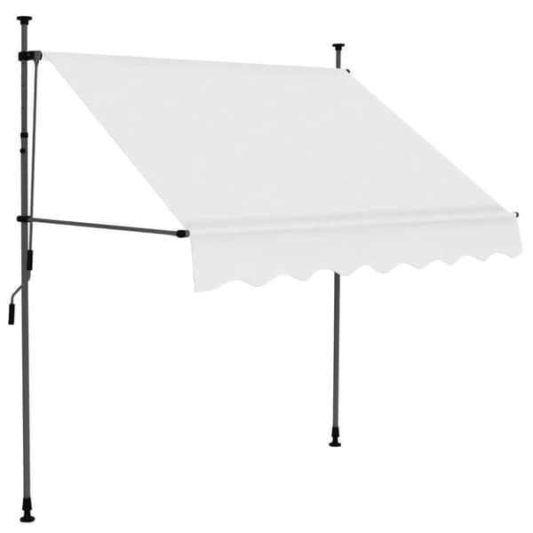 vidaXL Sisäänkelattava markiisi LED-valoilla 100 cm kerma - Markiisit