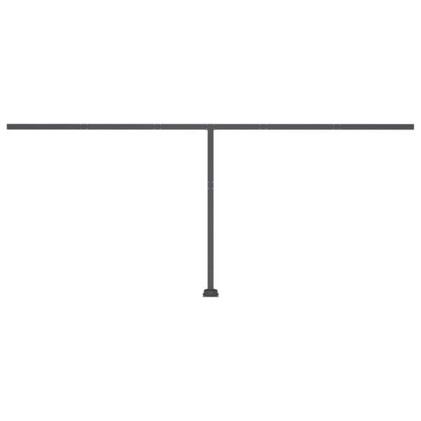 vidaXL Sisäänkelattava markiisi LED/tuulisensori 600x300 cm sinivalk. -  Markiisit