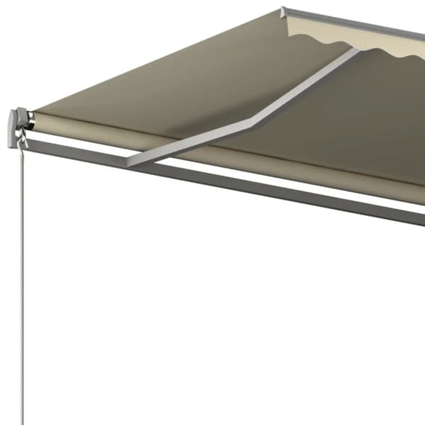 vidaXL Fristående markis automatisk 400x300 cm gräddvit -  Markiser