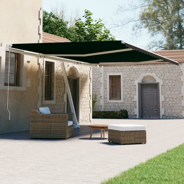 vidaXL Vapaasti seisova sisäänkelattava markiisi 600x300cm antrasiitti - Markiisit