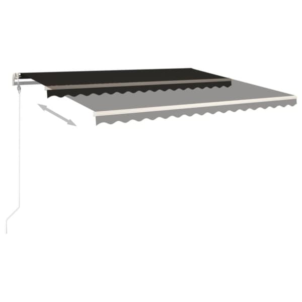 vidaXL Automatisk markis 400x350 cm antracit -  Markiser