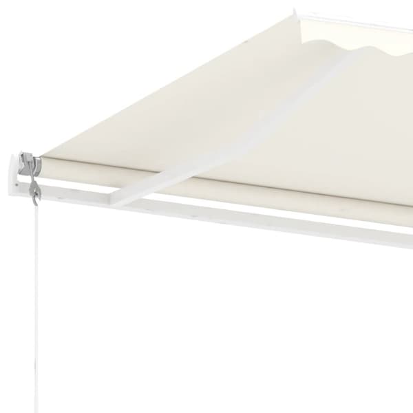 vidaXL Vapaasti seisova sisäänkelattava markiisi 300x250 cm kerma - Markiisit