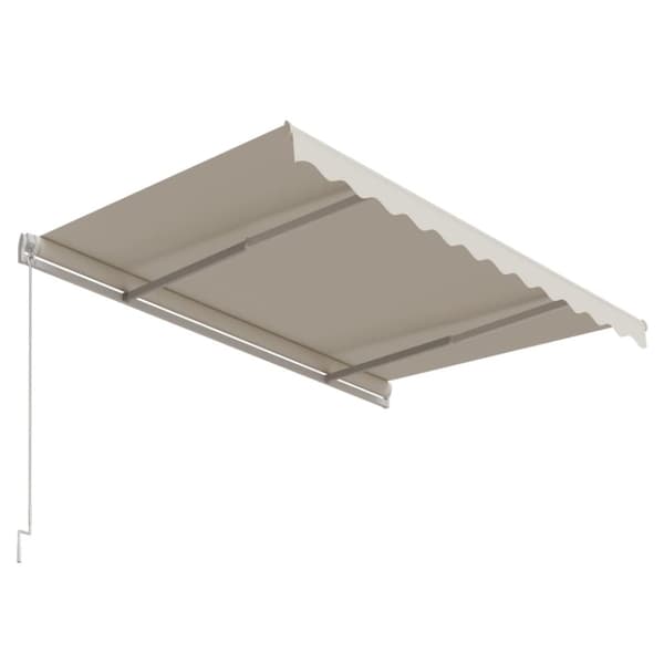 vidaXL Automaattisesti sisäänkelattava markiisi 300x250 cm kerma - Markiisit