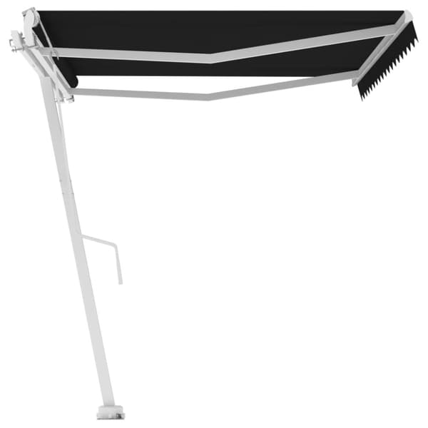 vidaXL Vapaasti seisova sisäänkelattava markiisi 400x350cm antrasiitti - Markiisit