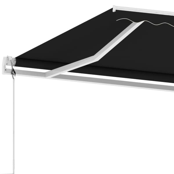 vidaXL Vapaasti seisova sisäänkelattava markiisi 400x350cm antrasiitti - Markiisit