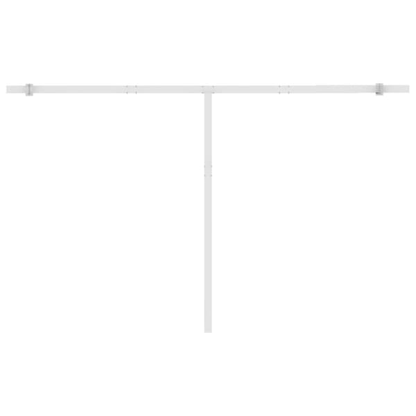 vidaXL Vapaasti seisova sisäänkelattava markiisi 450x300 cm sinivalk. - Markiisit