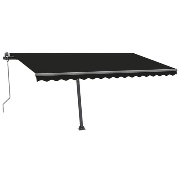 vidaXL Fristående markis automatisk 400x300 cm antracit - Markiser