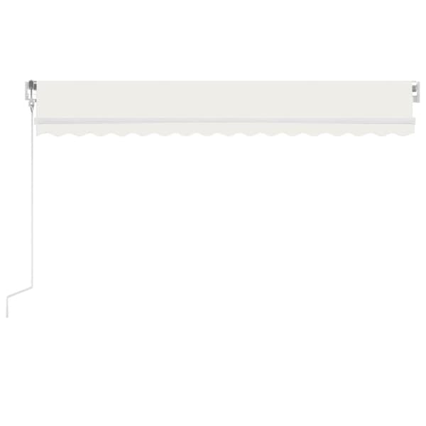 vidaXL markise m. LED + vindsensor 400x350 cm automatisk creme -  Markiser