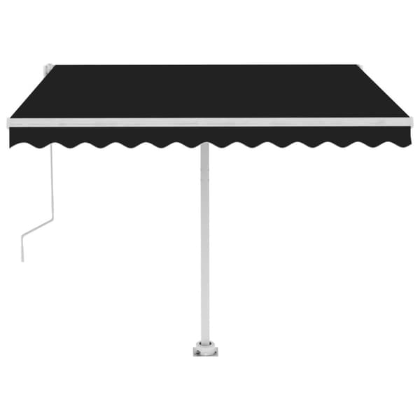 vidaXL Vapaasti seisova sisäänkelattava markiisi 350x250cm antrasiitti -  Markiisit