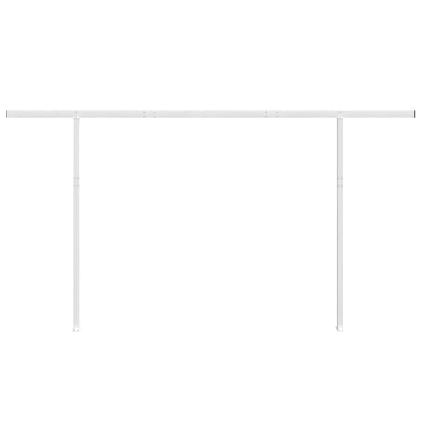 vidaXL Markisstolpar set vit 450x245 cm järn -  Markiser