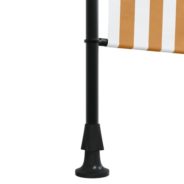 vidaXL Ulkorullaverho oranssivalkoinen 120x270 cm kangas ja teräs - Markiisit