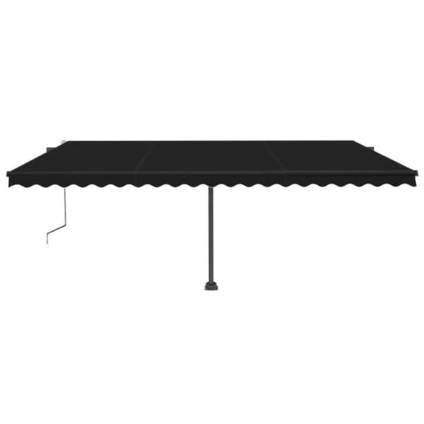 vidaXL Fristående markis automatisk 500x300 cm antracit - Markiser