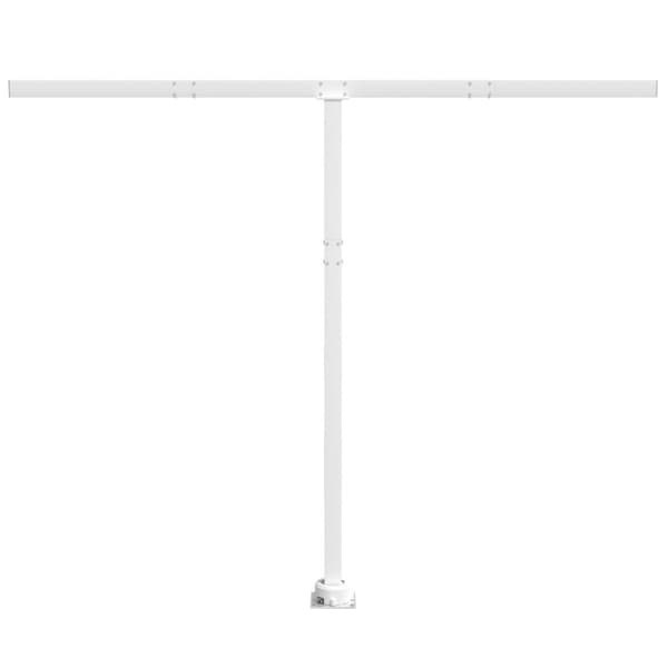 vidaXL Markiisin tolppasarja valkoinen 300x245 cm rauta - Markiisit