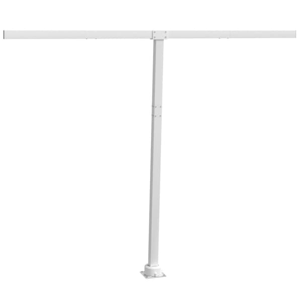 vidaXL Markiisin tolppasarja valkoinen 300x245 cm rauta - Markiisit